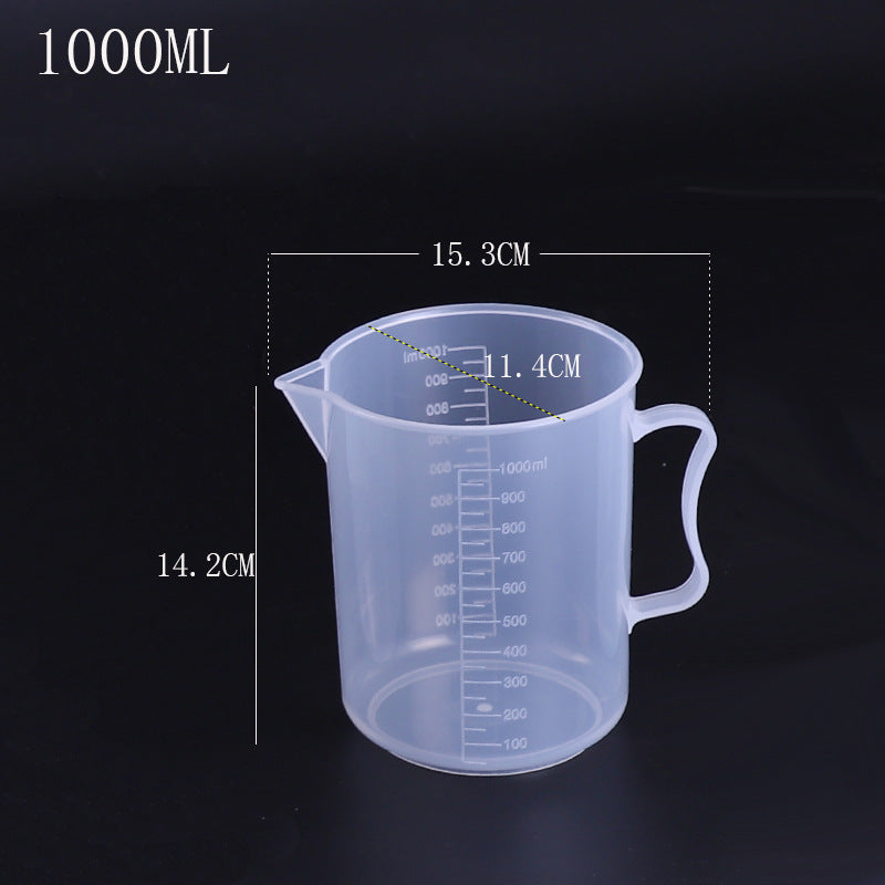 Baking plastic measuring cup