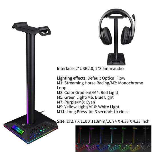 RGB Gaming Headphone Stand - Todd Sells Jax