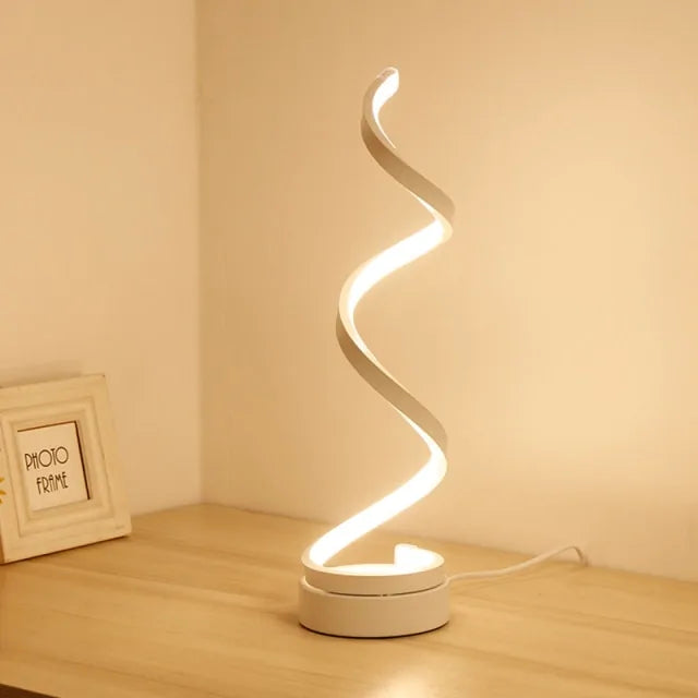 LED Spiral Curved Desk Lamp - Todd Sells Jax