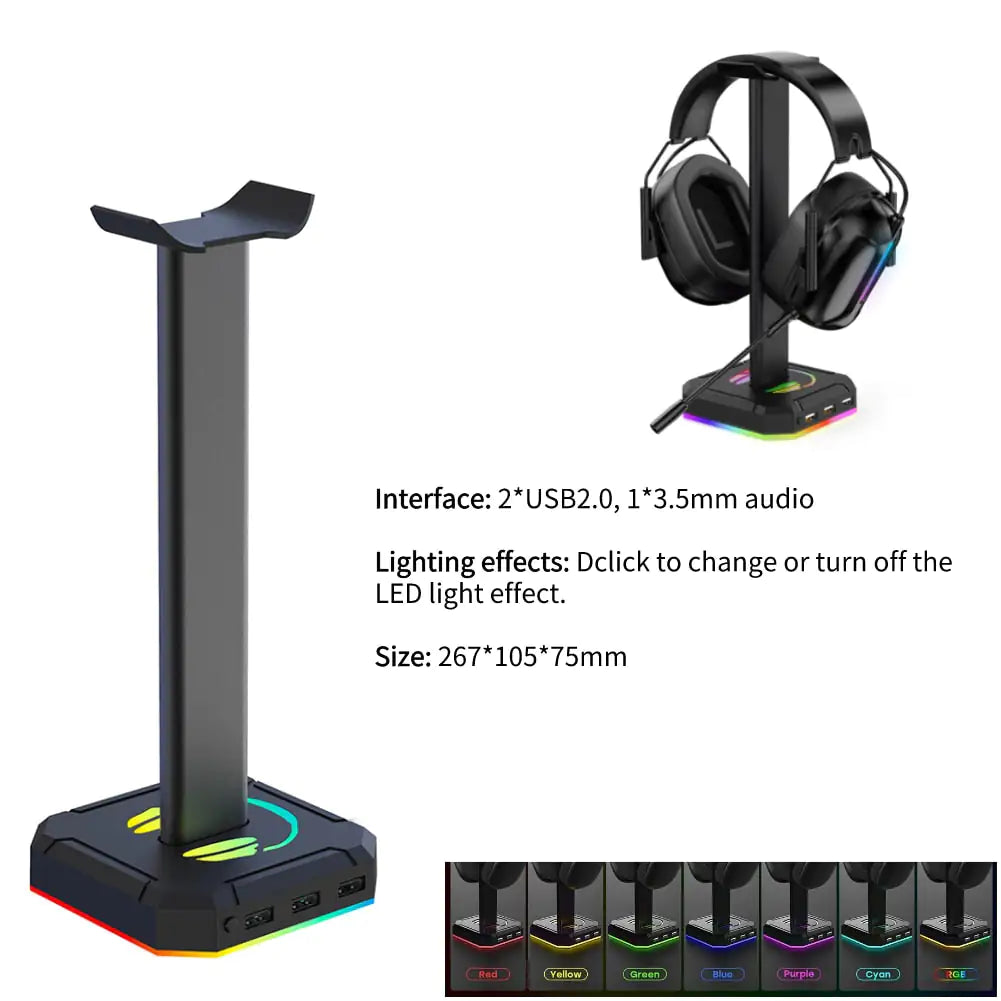 RGB Gaming Headphone Stand - Todd Sells Jax