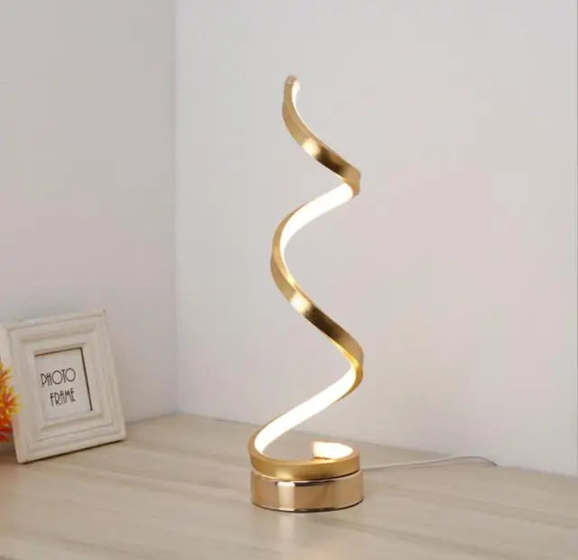 LED Spiral Curved Desk Lamp - Todd Sells Jax