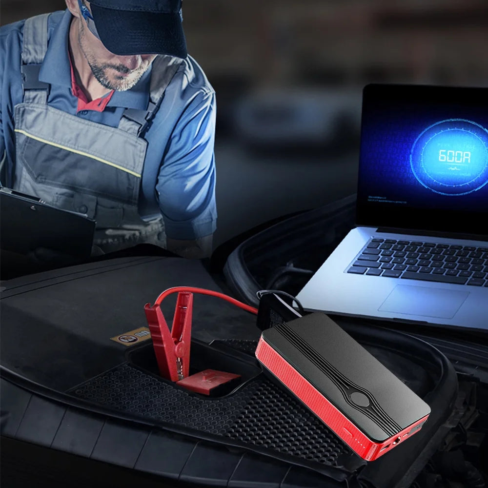 Car Battery Jumper Starter, Portable 12V 20000Mah Jump Start Battery with Power Bank/Led Light