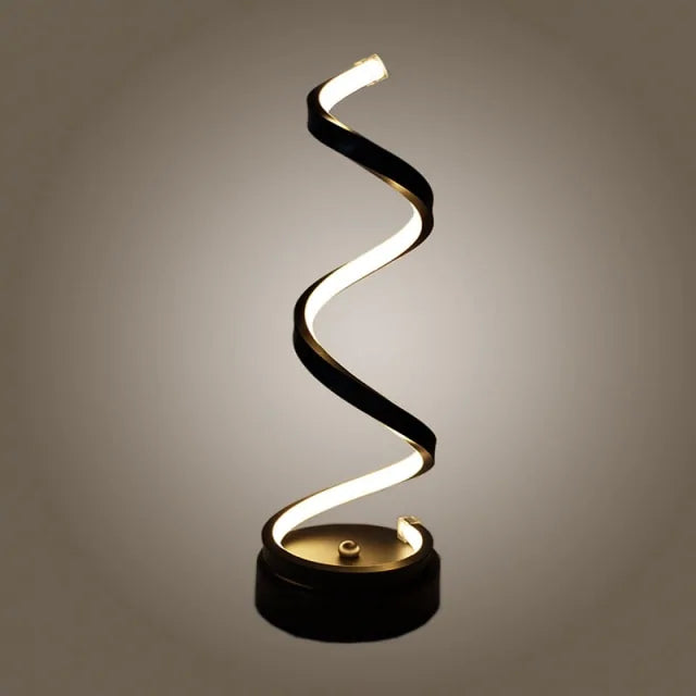 LED Spiral Curved Desk Lamp - Todd Sells Jax